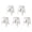 White, variant on ICEEIF 5 Pack Stackable Classroom Stools, 18.8" Height White Plastic Nesting Stools, Portable Backless Flexible Seating for Classroom, School, Office, Home, Space-Saving Design