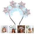thumbnail image 2 of Diadema de copos de nieve Diadema de brillo Diadema navideña Diadema decorativa para mujer, 2 of 8