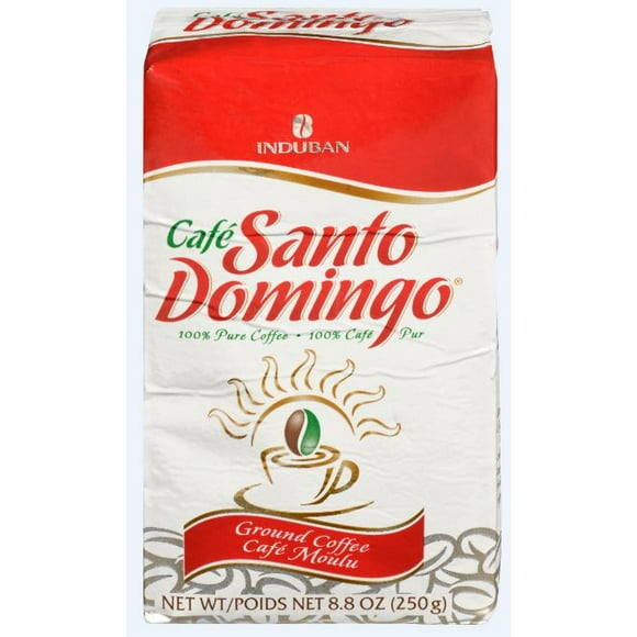 Induban Santo Domingo Coffee Reg Ground 12 x 250g Les meilleurs grains de café torréfiés à la perfection se rassemblent pour offrir le goût classique dominicain aimé dans le monde entier. Torréfiés et emballés en République dominicaine