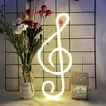 thumbnail image 4 of Neon Sign LED Music Note Neon Light Battery/USB Powered Colorful Neon Lamp Wall Mounted Music Note Nightlight Decorative Table Light for Birthday Bar Christmas Party, 4 of 9