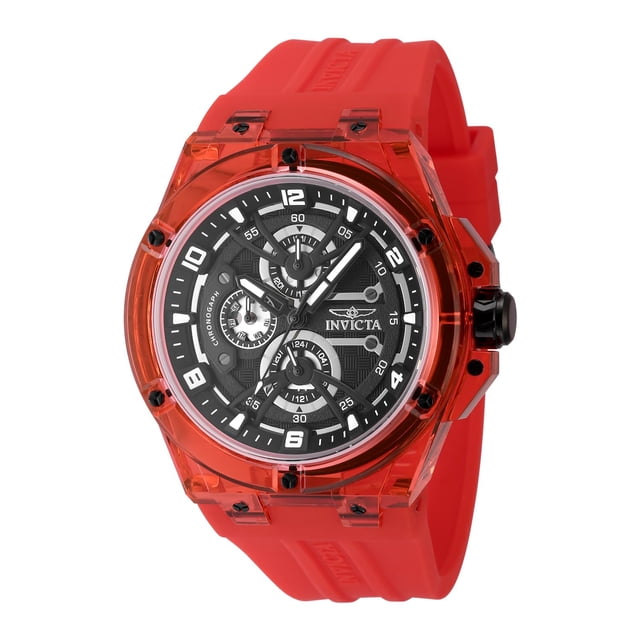 Reloj Invicta Racing 46 mm esfera roja y negra de cuarzo