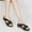 Black, variant on Hoshose New Summer Women Slippers Casual Walking Non Slip Women Wedge Slide Slipper Arch Support Indoor Outdoor