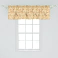 thumbnail image 2 of Ambesonne Vintage Window Valance, Birds and Dragonfly Design, 42" x 18", Pale Yellow and Orange, 2 of 3