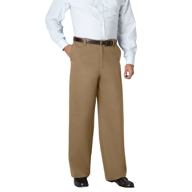 Kingsize - Kingsize Men's Big & Tall Wrinkle-Free Pants With Expandable ...