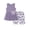 Light Purple Butterfly, variant on Arshiner Toddler Girl Summer Clothes Sleeveless Top Dress with Bow and Bike Shorts Sets | Tank Dress and Floral Bike Short, 2 Piece Outfits for Girls 2-10Y