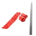 thumbnail image 3 of Cuchillo Cecinero Troquelado Profesional 22 Pulgadas Mango Blanco Vencort, 3 of 3
