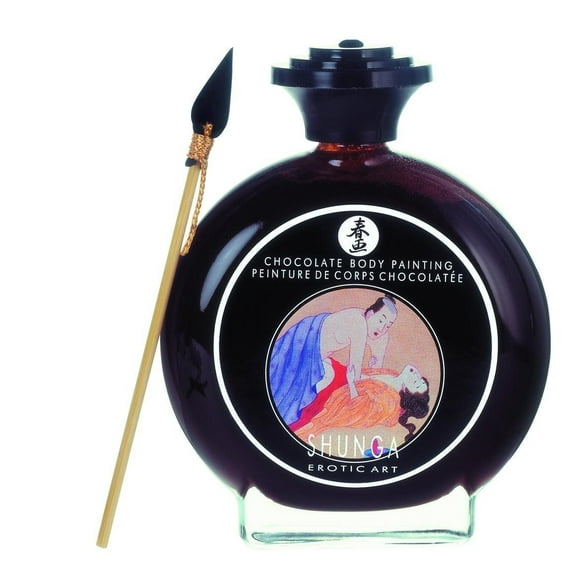 Shunga Peinture Corporelle Érotique, Aphrodisiaque au Chocolat, 3.5 fl oz (100 ml)