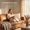 thumbnail image 4 of REGALWOVEN Couch Pillow Cases 1 Pack Soft Pom-poms Velvet Throw Pillow Covers for Farmhouse Home Decor Beige 18" x 18", 4 of 7