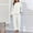 White, variant on LIZUOJUN Women Pajama Sets Fleece Long Sleeve Pants Sleepwear 2 Piece Lounge Set Soft Cozy Warm Pjs Loungewear Round Neck Pajama Warm Cozy Sleepwear - L