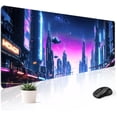 thumbnail image 1 of Mousepad Desk Mat Gaming Large Keyboard Cute Office Desktop Computer Laptop Black XXL Long Giant Big Cool Modern Design Unique for Women Girls Men Boys Gamer Oversized Wide 30x12'' Mousepad, 1 of 5