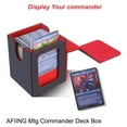 thumbnail image 4 of MTG Commander Card Deck Box for MTG Commander 100 Classic Satin Finish Includes PU Leather Storage Shell Patented Design Secure Storage for 100 Double-Sleeve Cards, 4 of 8