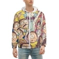 thumbnail image 2 of Rick And Morty Zip Up Hoodies Unisex Realistic 3D Print Sweatshirt Long Sleeve Hooded Jacket Coat L, 2 of 8