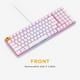 thumbnail image 5 of Glorious GMMK 2 Teclado mecánico 96 % prediseñado Switch lineal Fox, cableado Blanco (Reacondicionado), 5 of 5