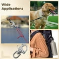 thumbnail image 5 of 4 Pcs 316 Stainless Steel Swivel Eye Snap Shackle, 2.8 in / 70 mm Quick Release Circle Rotating Spring Shackle, 992 lbs / 450 kg Capacity, Marine Hardware Rigging, 5 of 5