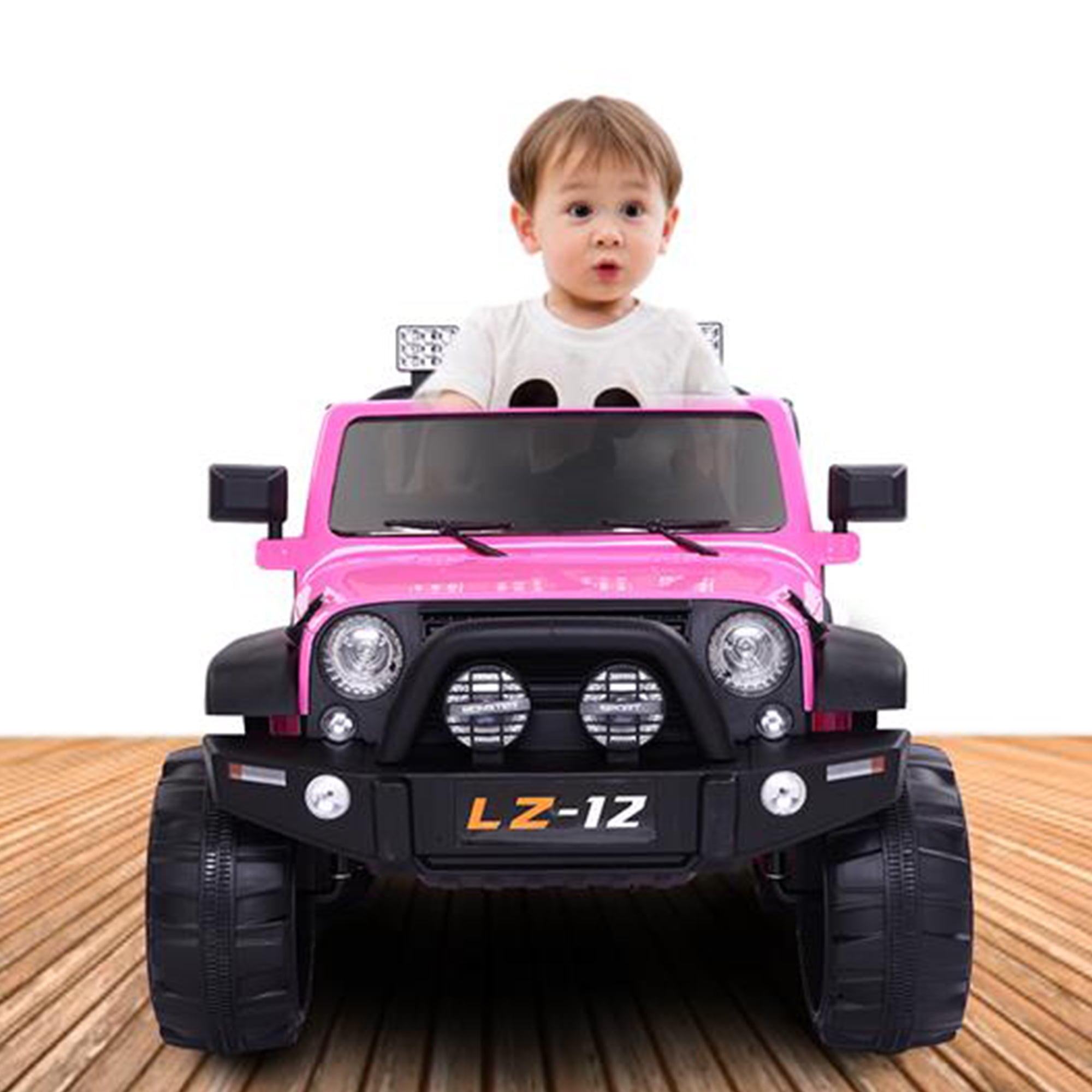 JIFON 12V Kids Ride On Car Toy Jeep Rechargeable Battery 4 mph Remote ...