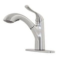 thumbnail image 2 of Novatto TKF-022BN Topia Brass Pull Out Kitchen Faucet In Brushed Nickel, 2 of 4