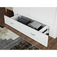 thumbnail image 6 of Pemberly Row Modern Queen Solid Wood Murphy Bed Chest with Mattress in White, 6 of 19
