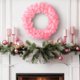 thumbnail image 4 of Corona Navideña con Flores para Colgar En La Puerta, Decoración para Escaparates, Simulación de Corona Blanca, Decoraciones Navideñas., 4 of 7