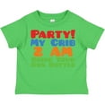 thumbnail image 3 of Inktastic Party at My Crib Boys or Girls Toddler T-Shirt, 3 of 5