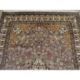 thumbnail image 4 of Ahmedani Linen Medallion Floral Rectangle Area Rug Home Decor Hand Knotted Adult Indoor Any Room Wool Silk Carpet (9 x 6)', 4 of 9