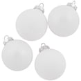 thumbnail image 2 of 10-Piece Shiny and Matte Silver White Glass Ball Christmas Ornament Set 1.75" (45mm), 2 of 5