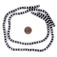 thumbnail image 2 of The Bead Chest Black & White Striped Dzi Agate Beads 6mm Black and White Round Gemstone 15 Inch Strand, 2 of 4