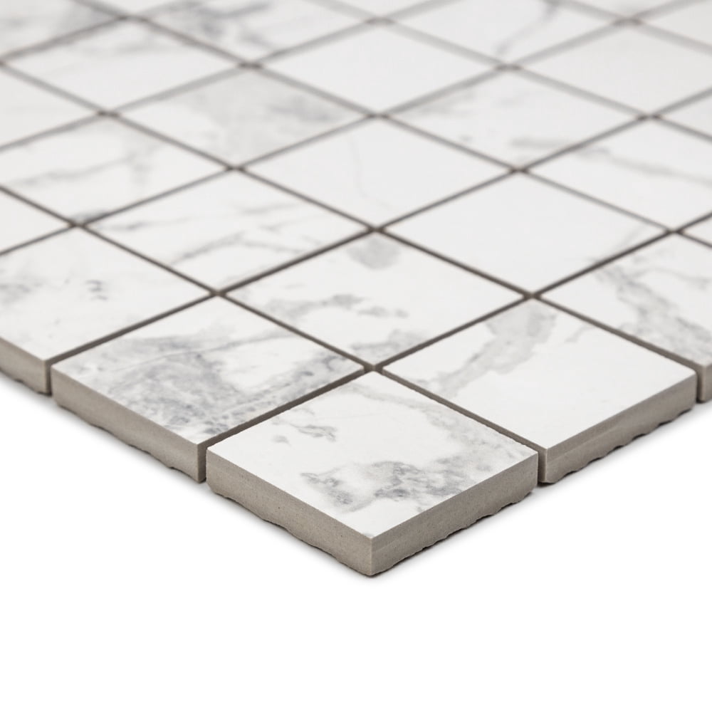 The Tile Life Penthouse 2" x 2" Mountain Treasure Matte Porcelain Mosaic Floor and Wall Tile Case of 9