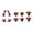 Red, variant on 10Pcs Thumb Grip Thumbstick Grip with Back Paddle for Gaming Controller Thumb Sticks Joystick Analog Gaming Accessory
