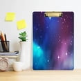 thumbnail image 6 of Coolnut Galaxy Star Cloudy 12.5"x9" Clipboard, Acrylic Fashion Letter A4 Size Clipboards with Metal Clip for Nurses, Students,Teacher,Women, Man-Silver12x9in, 6 of 7
