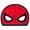 Red, variant on Spiderman Kids Figural Compressed Headboard, Twin Size