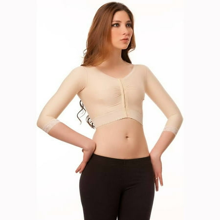 

Isavela VS02-MS Underbust Length Vest with Medium Sleeves-Large-Beige