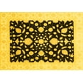 thumbnail image 1 of Ahgly Company Machine Washable Indoor Rectangle Oriental Yellow Traditional Area Rugs, 2' x 3', 1 of 4