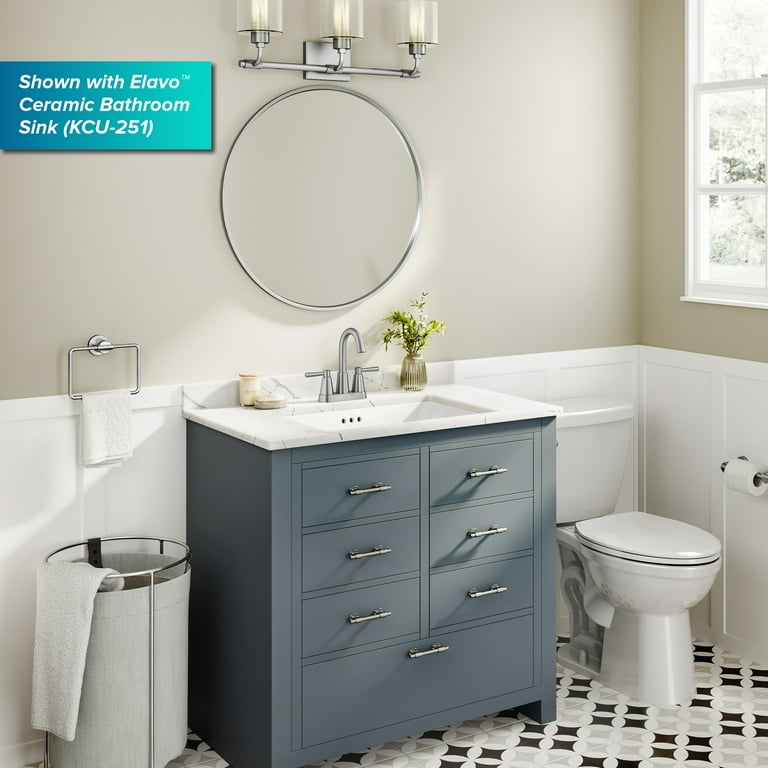 KRAUS Ramus 2-Handle 4-inch Centerset Bathroom Faucet in Spot-Free