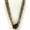 thumbnail image 2 of 27" Brown and Clear Glass Bead Necklace (Dozen)- 12 Necklaces/ 1 Dozen, 2 of 4