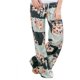 thumbnail image 3 of Hotmiss Pantalones cómodos y elásticos con estampado floral y cordón para mujer, 3 of 5