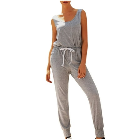 

Women s Solid color Sleeveless Nightwear Jumpsuit Bodysuit Playsuit Romper Hot6s4486620