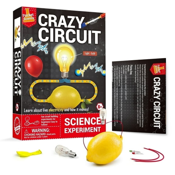 Piano Potato Crazy Circuit STEM Science Kit for Kids, DIY Lemon Battery & Electricity Experiments, Educational Toy for Ages 6  Birthday, Holiday, Homeschool Activity