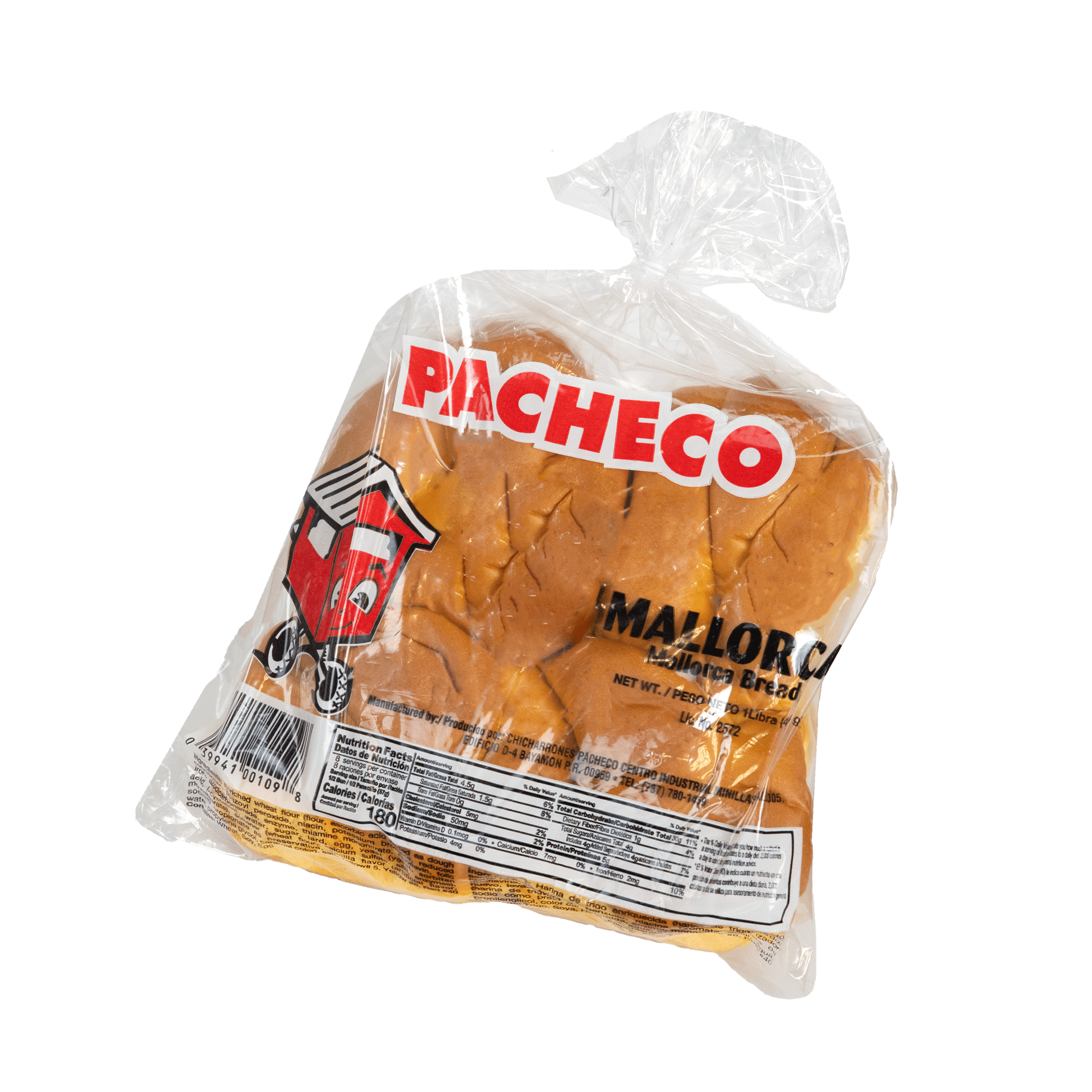 Pacheco Mallorca Bread Regular, 16 oz, 4 Count, Regular Size Shelf Stable