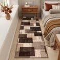 thumbnail image 2 of ZENELESS 2x8 Washable Runner Rug for Hallways, Ultra Soft Floor Mat with Non Slip Backing, Indoor Low Pile Carpet for Kitchen Bathroom Entryway, Dark Brown, 2 of 8