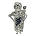 thumbnail image 2 of JOYARIS Anillo San Judas Tadeo Con Zirconias Plata Solida 925 Talla 11.5 AN-0000237, 2 of 4