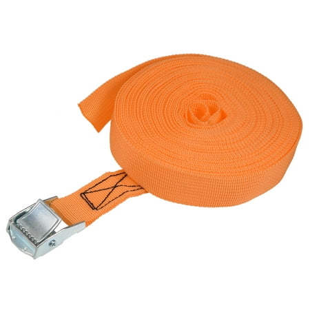 

Uxcell 11M x 25mm Lashing Strap with Cam Buckle 250Kg Work Load Orange