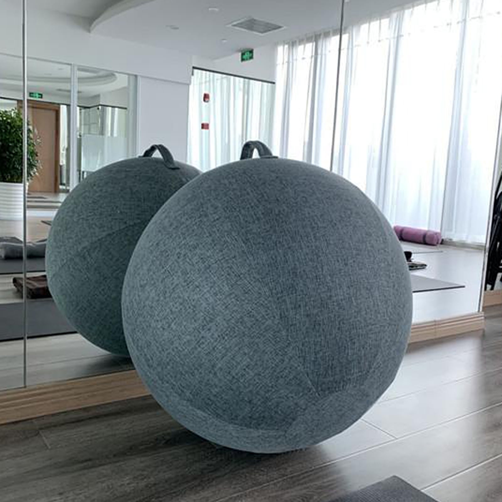 Exercise Ball Inch Yoga Ball Cover Dustproof,Storage Bag Slipcover Accessories , Blue