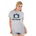 thumbnail image 3 of Oh Snap Camera Snapshot Cute Hobby Plus Size Crewneck Graphic Tee Shirt Brisco Brands 3X, 3 of 4