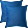 thumbnail image 1 of ZHAOCHENG Fundas de almohada decorativas, fundas de cojín de terciopelo, fundas de almohada sólidas para almohadas de sofá y cama, amarillo mostaza, 20 x 20 pulgadas, juego de 2 18 * 18 pulgadas 2 pie, 1 of 4