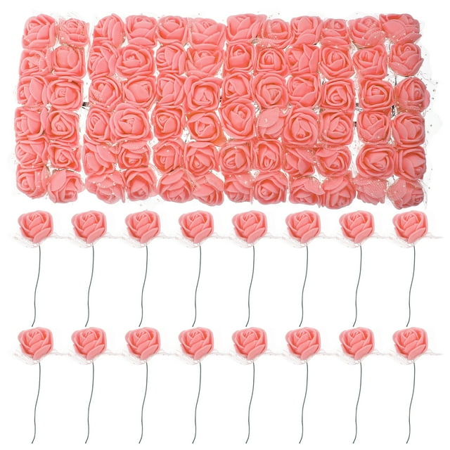 144 mini rosas falsas para hacer tú mismo, pinzas para el pelo, diademas