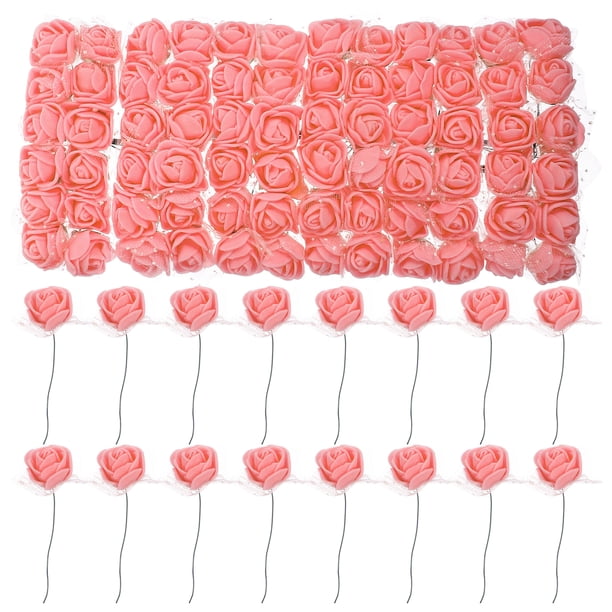 144 mini rosas falsas para hacer tú mismo, pinzas para el pelo, diademas