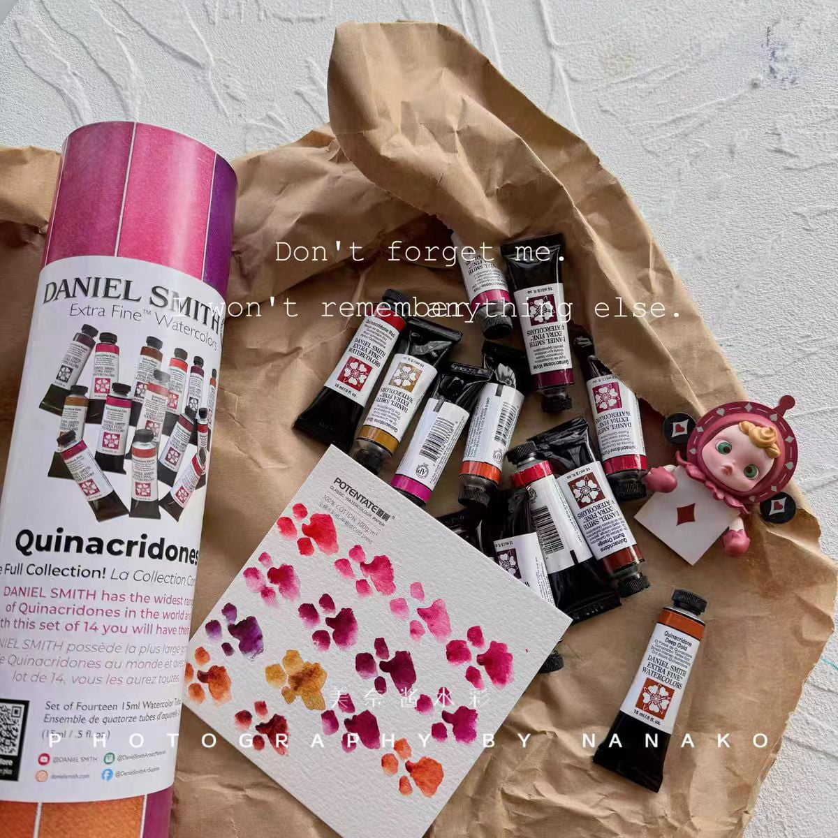 Daniel Smith Quinacridone watercolor 14 colors 1ml white iron box suitable for beginner artists watercolor