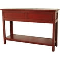 thumbnail image 3 of American Heartland 30305RR Rustic Sofa Table with 2 Drawers, Rustic Red, 3 of 3