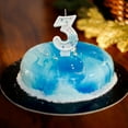 thumbnail image 4 of Darzheoy Birthday Candles 0-9, Snowflake Glitter Number Candles White and Blue Cake Decorations for Kids Adults Birthday Wedding Anniversary Party Supplies, 4 of 6