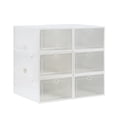 thumbnail image 4 of Veryke 12 Pack Plastic Shoe Storage Boxes, Stackable Shoe Organizer Bins - White, 4 of 6